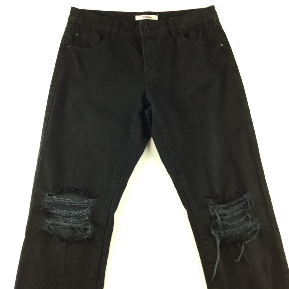 Refuge Distress Black Jeans Size 6 - Picture 6 of 6
